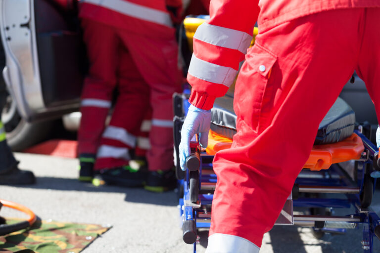 Sanitäter bei der Arbeit